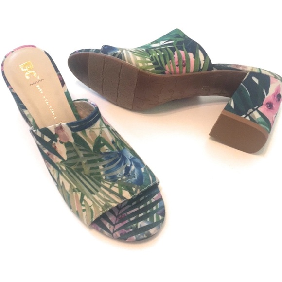 BC Born in California Shoes - BC Born in California tropical block heel sandal